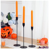 3Pcs Matte Black Candlestick Holders Set Fit 3/4" Tall Taper Candle Home Decorative Table Centerpieces for Family Dinning, Party Decoration