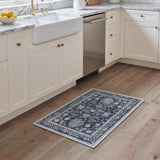 2x3 Washable Small Rug for Entryway Floral Indoor Door Mat Non Slip