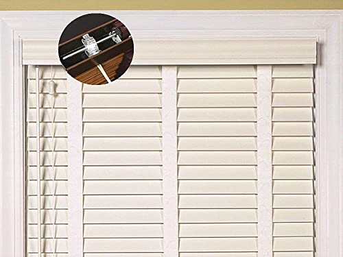 2pcs Low Profile Wand Tilter Mechanism with 7/32" Hexagon Shaped Gear Hook Connection for Low Rail Horizontal Wood and Faux Wood Blinds headrail