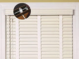 2pcs Low Profile Wand Tilter Mechanism with 7/32" Hexagon Shaped Gear Hook Connection for Low Rail Horizontal Wood and Faux Wood Blinds headrail
