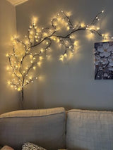 Enchanted Willow Vine Lights for Wall: 7.5FT led Twinkling Tree Branch Light for Living Room and Bedroom Home Decor-Warm White Twinkle Tree Lights Lighted Garland for Halloween Christmas Holiday Decor