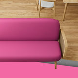 Queen Size Futon Cover, Armless Stretch Futon Cover, Sofa Slipcover Furniture Protector for Kids, Pets, Machine Washable Zippered Futon Couch Covers, Deep Pink