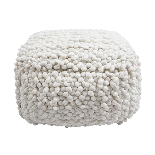 Tov Furniture Cathy Cream Woven Pouf