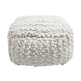 Tov Furniture Cathy Cream Woven Pouf