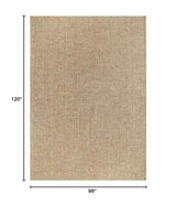 Luul Home Easy Jute Rugs 8x10 Natural Color Living Room Indoor Outdoor Area Rug for Patio Farmhouse and Kitchen Rug High Traffic Easy to Clean Washable Solid Boho Woven Design Outside Carpet (8 x 10)
