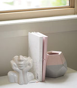Face Vase Unique Ceramic Vase for Room,Office,Home Decor,White,A