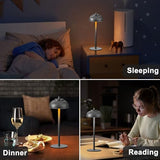 2 Pack Led Cordless Table Lamps Rechargeable,Table Lights Battery Operated-IP65 Waterproof-for Outdoor Patio/Restaurants/Home/Dinner/Table Lighting-Touch Control & Dimmable