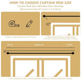 Curtain Rods for Windows 66 to 120 Inches 1 Inch Diameter Adjustable Drapery Rod Decorative Single Window Curtain Rods with Classic Finials, Gold