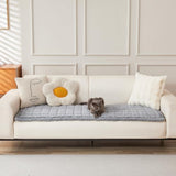 Awjcsv Couch Cover for Dogs Washable, Fuzzy Pet Couch Covers for 3 Cushion Sofa Pet Friendly, Non Slip Sofa Cover (Light Blue-Grey, 27.6" X 82.7"/70 X 210cm)