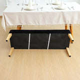 FORCHEER Black Velvet Dining Chair Covers with Bench Slipcover for Dining Room Stretch Dining Table Chair Covers 4 and A Bench Cover Removable Washable