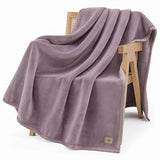 UGG Coco Throw Blanket, Soft Fleece Bed Blanket, 50" x 70", Purple (Shadow)