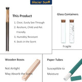 Clear Plastic Tube with Black lid, 12 Pack, Storage Holder for 8-10 inch Incense Sticks, Preserves Aroma (12)