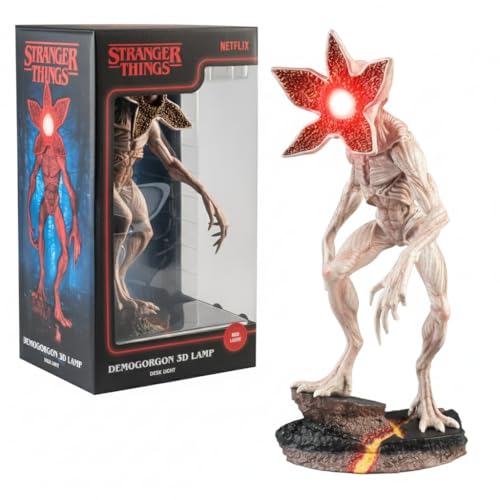 Grupo Erik Stranger Things Demogorgon Figure Lamp - Red LED Light - USB & Battery Powered - Official Netflix Merchandise
