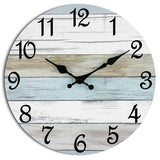 CHYLIN Wall Clock, Silent Non Ticking Battery Operated, Rustic Coastal Country Clock Decorative for Bathroom Kitchen Bedroom 8