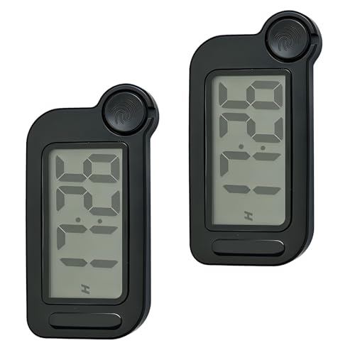2pcs IPX7 Waterproof Kitchen Bathroom Clock with Backlight and Quiet Operations Perfect for Students and Travelers