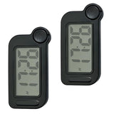 2pcs IPX7 Waterproof Kitchen Bathroom Clock with Backlight and Quiet Operations Perfect for Students and Travelers