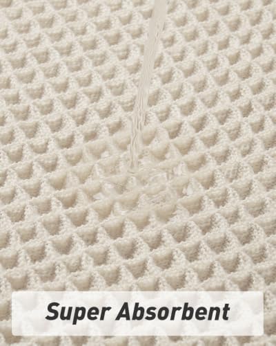 Upgraded Waffle Bath Mat Runner Absorbent Non Slip Bathroom Mat, 2' x 4'