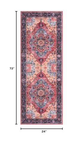 2x6 Washable Runner Rug, Non Slip Soft Area Rug for Hallway Kitchen