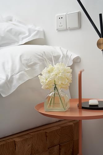 COCORRÍNA Reed Diffuser - 8.5 Oz Clean Linen Reed Diffuser with 8 Sticks for Home Bathroom Shelf Decor (Simple Luxe Collection)