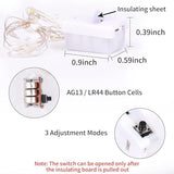 Niumowa LED Fairy Lights Battery -9 Pack 2M/20 LEDs Mini Fairy Lights with Battery,LED Lighting Battery Operated Decoration for Bottle,Christmas Tree Wedding Balcony Party Decoration