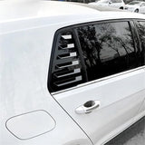 A Pair Rear Window Louver Shutter Compatible with VW Golf 7 MK7 7.5 2013-2019 Side Air Vents Shutter Cover Trim Exterior Accessories(Carbon Fiber)
