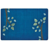 Carpets for Kids 1054 KIDSoft Branching Out Decorative Nursery Room Rug 4ft x 6ft Rectangle Blue