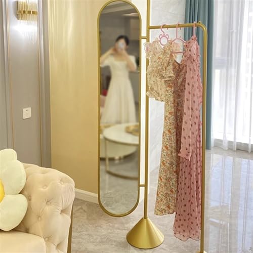 Standing Mirrors Full-Length Mirror Floor-to-Ceiling Living Room Entrance Clothes Rack Integrated Dressing Mirror