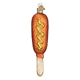 Old World Christmas Corn Dog Ballpark Foods Glass Blown Ornaments for Christmas Tree, 5