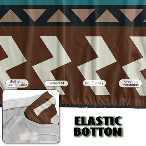 Aztec Ethnic Geometric Futon Covers Slipcover Stretchable Futon Chair Slipcovers Non Slip Furniture Decor Dustproof Sofa Covers Daily Decor