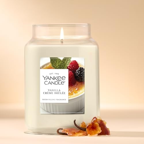 Yankee Candle Vanilla Crème Brûlée Scented Candle, 22oz Large Jar