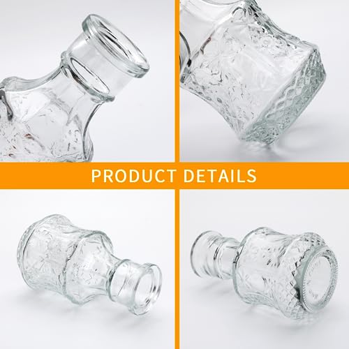 Glass Bud Vase Set of 32 pcs,Bud Vases in Bulk,Small Vases for Centerpieces, Mini Flower Vase Bulk for Rustic Wedding Home Table Decorations