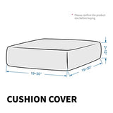 MAXIJIN Velvet Stretch Cushion Covers Fitted Couch Cushion Slipcovers Sofa Seat Cushion Covers for Individual Cushions with Elastic Bottom (3 Piece Sofa Seat Slipcovers, Gray)