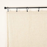 KXLIFE 2 Pack Spring Tension Rod, 1/2-inch Decorative Tension Drapery Rod for Window, Black, (17-26 Inch)