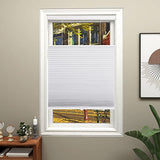 Changshade Blackout Top Down Bottom Up Cellular Shades, Cordless Honeycomb Blinds for Bedroom, Nursery & Bathroom, Total Privacy, 34" W*72" H,White