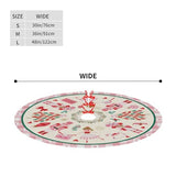 Cute Nutcracker Christmas Tree Skirt 36" Christmas Pink Nutcracker Tree Skirts Santa Mat for Mini Small Pencil Big X-Mas Tree Farmhouse Ornaments Decorations