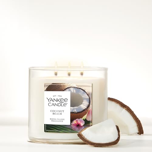 Yankee Candle Coconut Beach Scented Candle, 14.5oz 3-Wick