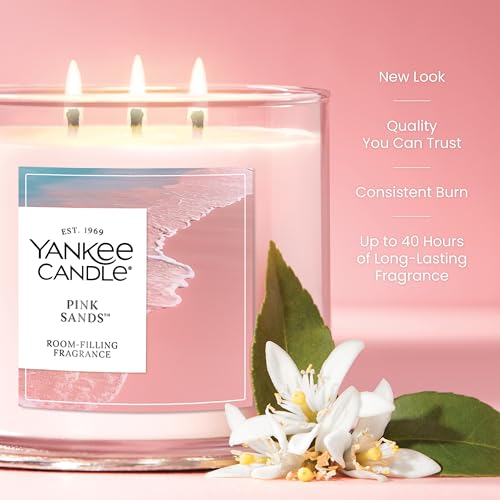 Yankee Candle Pink Sands Scented Candle, 14.5oz 3-Wick