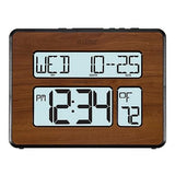 La Crosse Technology 513-1419BL-WA-INT Atomic Large Full Digital Calendar Clock