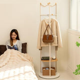 Decorative Rotatable Full-Length Mirror, Floor-Standing, Multi-Functional Dressing Shelf for Home Use for Living Room