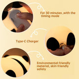 Panda Night Light for Kids, Cute Panda Lamp Silicone Nursery Night Light Bedroom Nightlights USB Rechargeable Bedside Lamp for Baby Children Toddlers Women Teen Girls Breastfeeding Gift