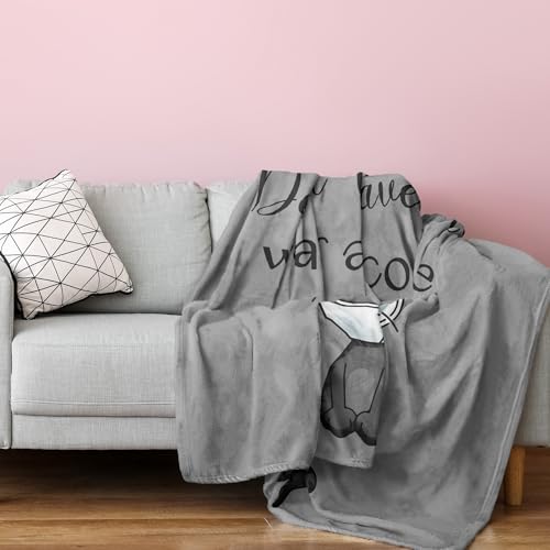 Get Well Gifts for Women/Men After Surgery, Sympathy Gift, Get Well Soon Blanket 50"X60", Feel Better/Surgery Recovery Gifts for Women, After Surgery Gifts, at Least You Dont Have To Wear A Cone Throw