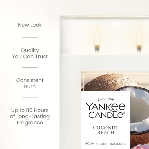 Yankee Candle Coconut Beach Scented Candle, 20oz Large Tumbler