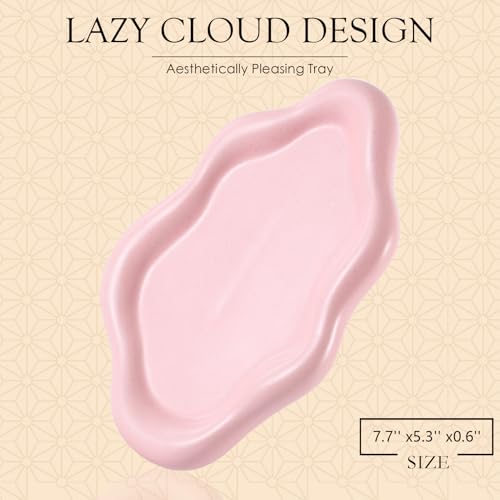 Ceramic Cloud Jewelry Tray Trinket Dish Key Bowl Nightstand Decor