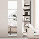 Frameless Free Standing Full Length Floor Standing Dressing Mirror Adjustable Bedroom Furniture Floor Set of 4 11.8in×11.8in