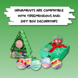 Treemendous Christmas Tree Ornament Decorating 12 Count Refill Kit - White Ball Ornaments Compatible with Treemendous Tree and Gift Box Ornament Decorators - Ages 3 and Up