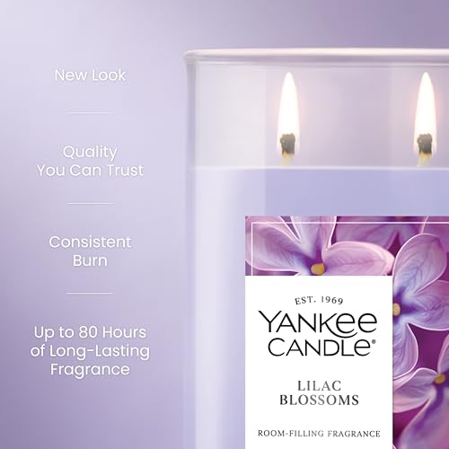 Yankee Candle Lilac Blossoms Scented Candle, 20oz Large Tumbler