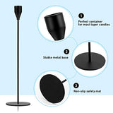 Black Candlestick Holder Set of 24 for Taper Candles, Decorative Candle Holders Bulk Candle Stick Holders Taper Candle Holders for Table Centerpiece Wedding Dinning Party Anniversary Home Decor