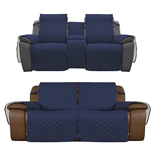 Easy-Going Product Bundles Reversible Loveseat Recliner Cover with Console，Loveseat Recliner Sofa Cover