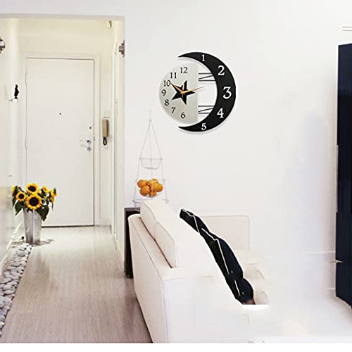 Wood Wall Clock Silent Animals Cartoon Cute Wall Clock for Kids Rooms Kids Wall Watch (Size : 39cm40cm)
