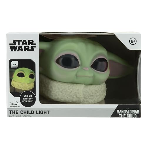 The Mandalorian Baby Yoda Grogu Desktop Light - Officially Licensed Star Wars Merchandise, Plastic